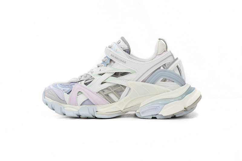 Balenciaga Track 2 Sneaker Military Black Pale White Purple  568615 W2GN3 9045