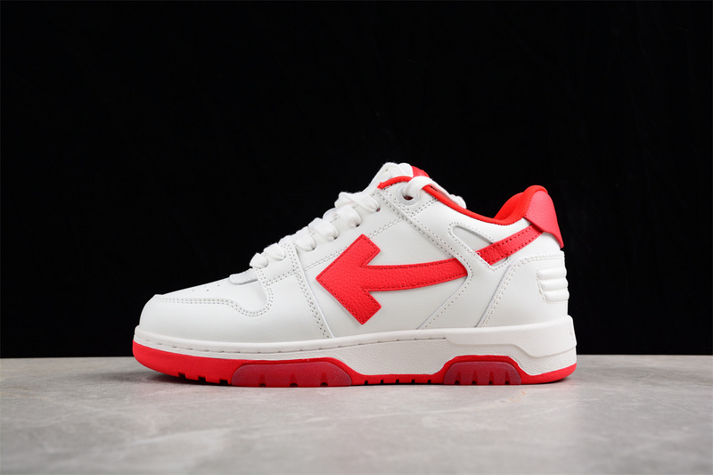 OFF-WHITE Out Of Office leather sneakers