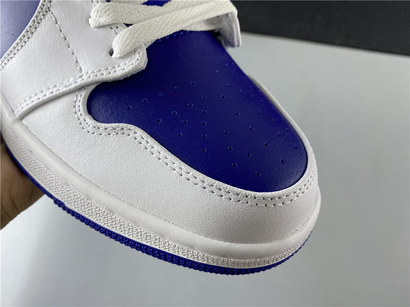 Air Jordan 1 Mid Royal Blue Laser Orange 554724-131