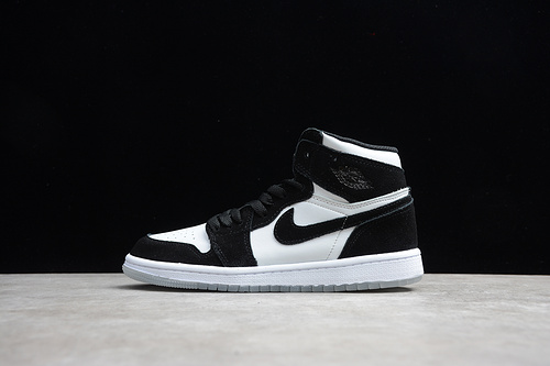 Air Jordan 1 Mid GS Panda White Black Teal Tint KID-BQ6931-103