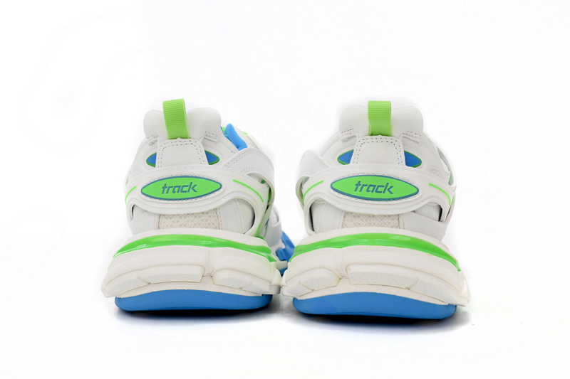 Balenciaga Tess S.Green, White, and Blue  542436 W2BC3 0285