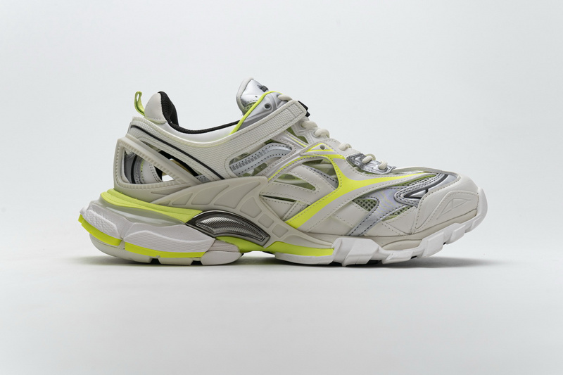 blenciaga Track 2 Sneaker White Fluo Yellow  568515 W2ON3 9073 B
