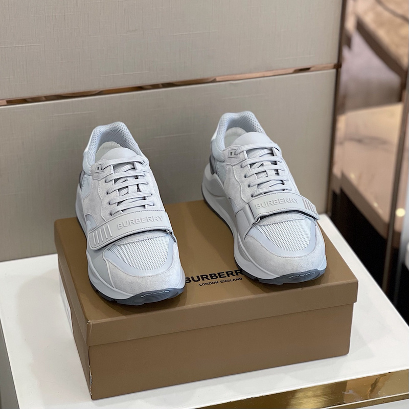 Burberry Vintage Check, Leather and Mesh Sneakers