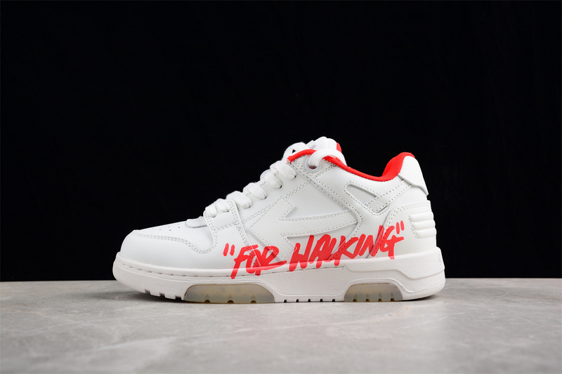 OFF-WHITE Out Of Office leather sneakers