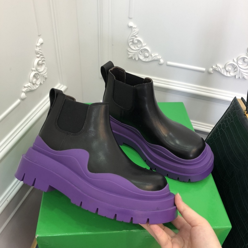 b0tte*a Ven*ta tire leather ankle boots