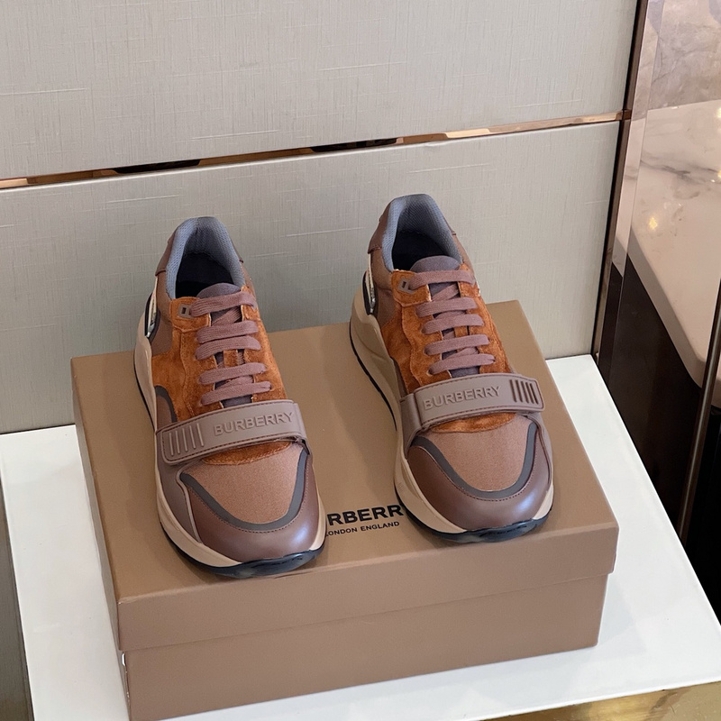 Burberry Vintage Check, Leather and Mesh Sneakers